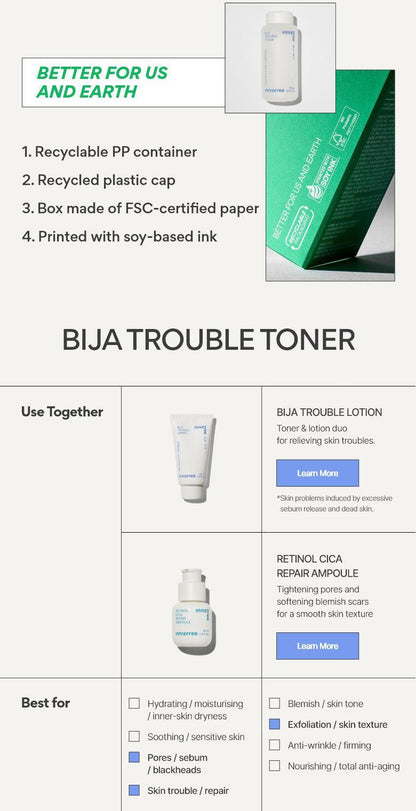 [Innisfree] Bija Trouble Toner