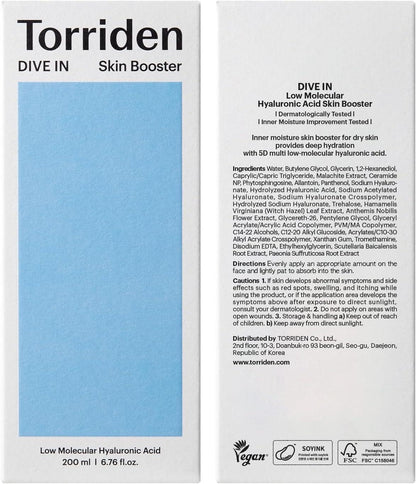 [Torriden] DIVE IN Low Molecular Hyaluronic Acid Skin Booster