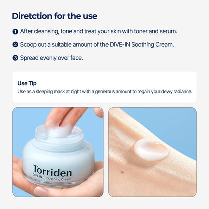 [Torriden] DIVE IN Low Molecular Hyaluronic Acid Soothing Cream