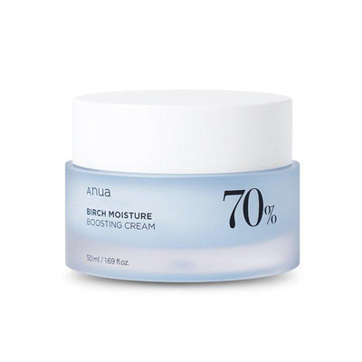 Anua Birch 70 Moisture Boosting Cream – a moisture-boosting cream with 70% birch sap, designed to hydrate, soothe, and improve skin elasticity for a refreshed, glowing complexion.