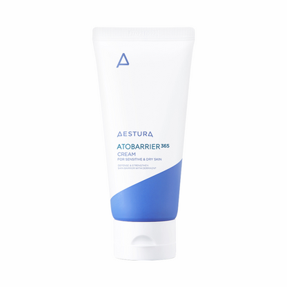 Aestura Atobarrier 365 Cream – a rich, moisturizing cream with ceramides and lipid-rich ingredients, designed to restore the skin barrier and provide long-lasting hydration for sensitive skin.