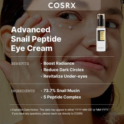 [Cosrx] Advanced Snail Peptide Eye Cream