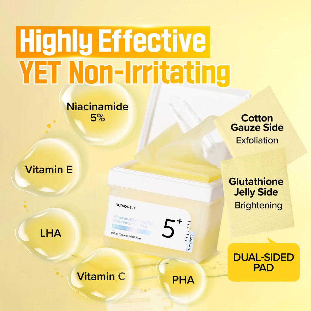 [Numbuzin] No.5 Vitamin-Niacinamide Concentrated Pad 70ea